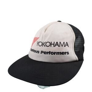 Vintage Yokohama Tires Mesh Trucker Hat
